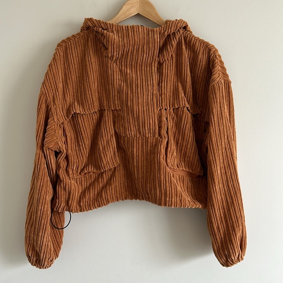 Free People FP MOVEMENT Bring The Heat Corded Corduroy Pullover Top XS - Picture 10 of 11